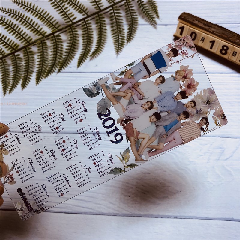 透明纸质卡片日历年历卡 易拉宝3D 透扇 书签 透卡 手幅 机票定制