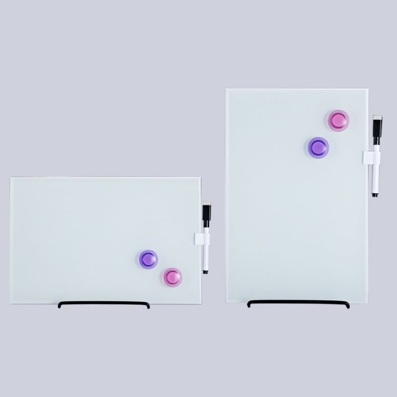 桌面小白板记事板留言板办公家用磁性玻璃备忘录板学生写字板黑板