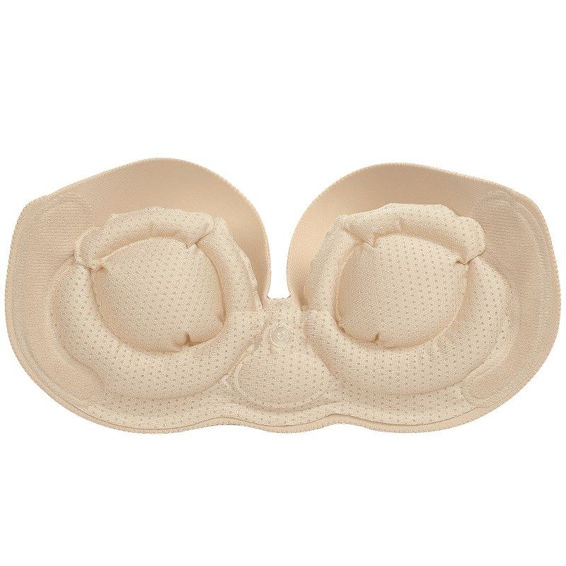 波波小姐充气隐形文胸贴小胸加厚胸罩聚拢女婚纱用无肩带无痕内衣