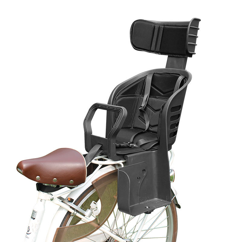 轻便塑料自行车儿童安全座椅电动车后座宝宝后置坐出口日本加大款
