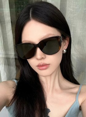 2025新款老钱风墨镜女级感UV400防紫外线大脸显瘦偏光太阳眼镜