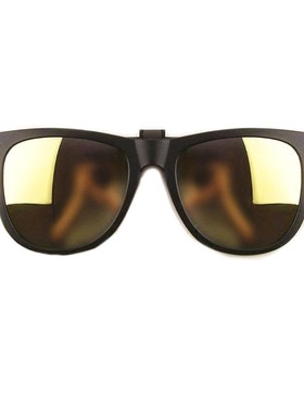 韩国超轻tr90墨镜夹片2021偏光夹片式太阳镜潮大圆脸开车眼镜男女