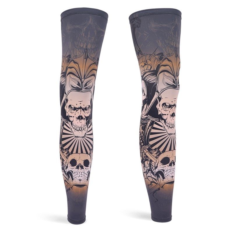 夏季冰裤防晒腿套骑行护腿冰丝冰袖套脚篮球裤袜护膝男女钓鱼户外