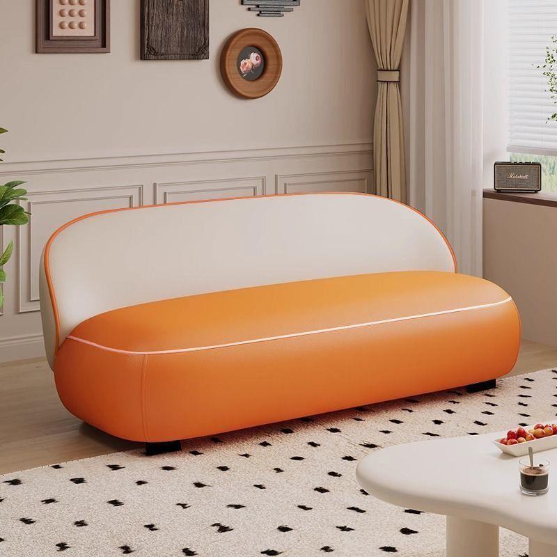 布艺沙发客厅2025新款小户型出租房屋双三人位直排奶油风简约现代