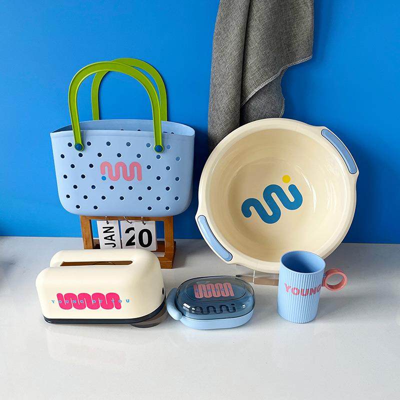 【多巴胺】在校学生生活用品塑料脸盆牙缸杯皂盒纸巾盒洗浴篮收纳,3C数码配件,其它配件,淘宝优惠券,粉丝福利购,淘宝优惠卷