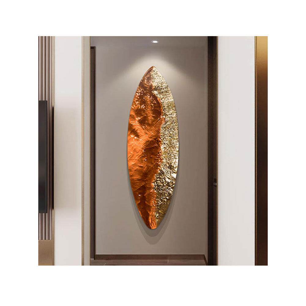 客厅玄关立体树脂浮雕大气壁画装饰画感3d不规则走廊过道挂画竖版
