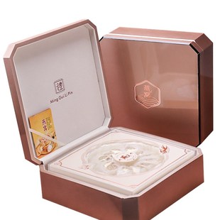 溯源燕窝高档礼盒钢琴漆250克包装盒 燕窝香槟金色款实木高级盒空