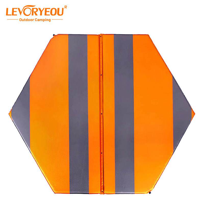 六角充气垫户外帐篷睡垫自动充气床防潮垫子加宽加厚可携式露营地