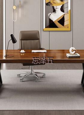 PCGS实木电脑桌台式家用简易简约书桌公司办公桌书房卧室学习写字