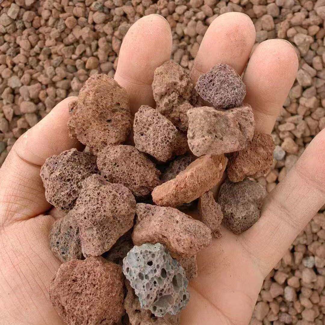 厂家杂色火山石供应园林绿化污水处理火山石颗粒火山岩火山岩