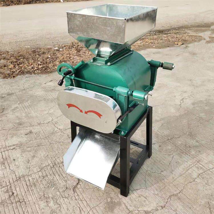 大豆燕麦高粱压扁机 多用途挤扁破碎机 家用粮食挤扁机