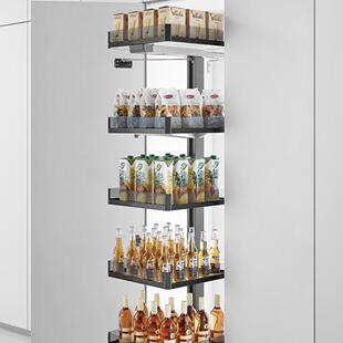 诺米紫水晶系列航母台全拉出高身拉篮橱柜调味篮工具栏厨房收纳柜