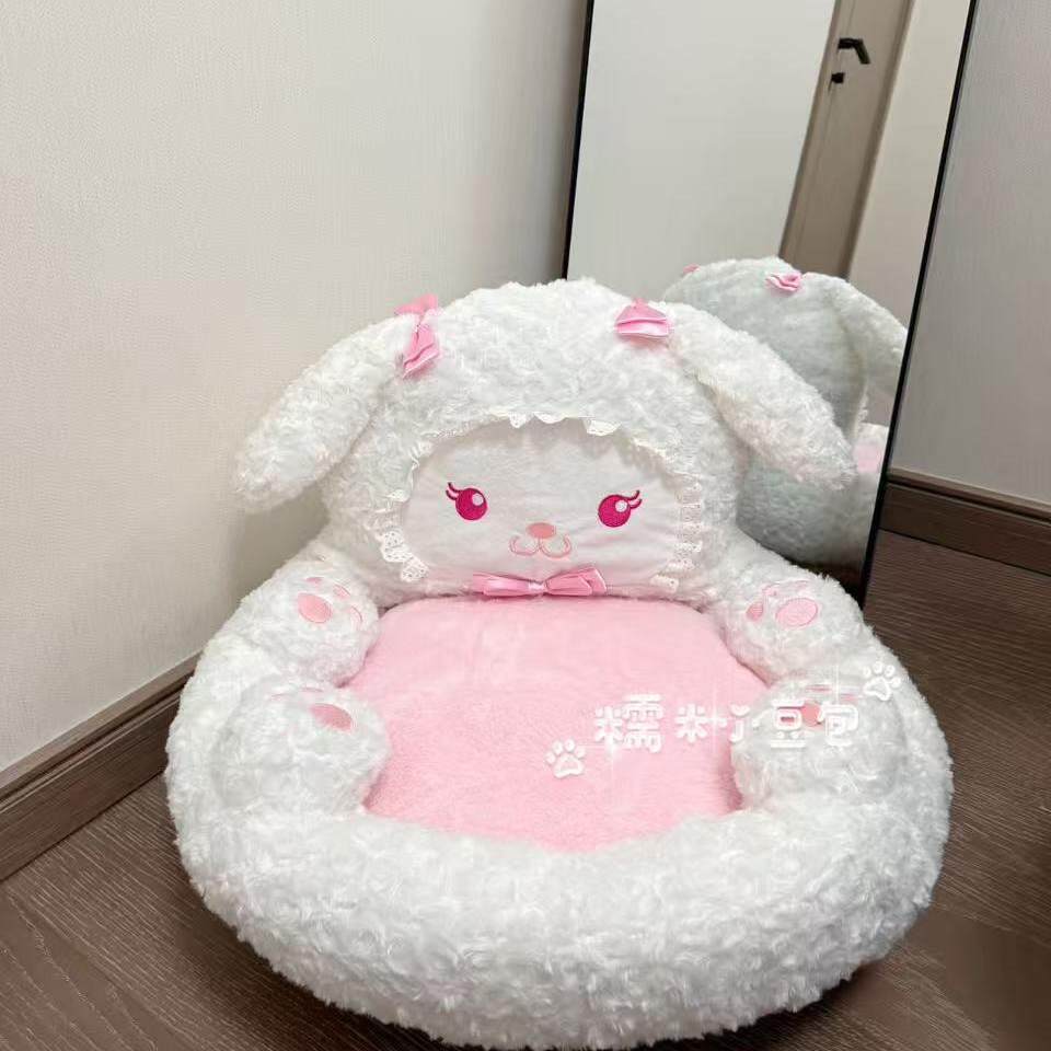 【兔熊小沙发】少女心可爱懒人小沙发坐垫榻榻米阅读区休闲小沙发
