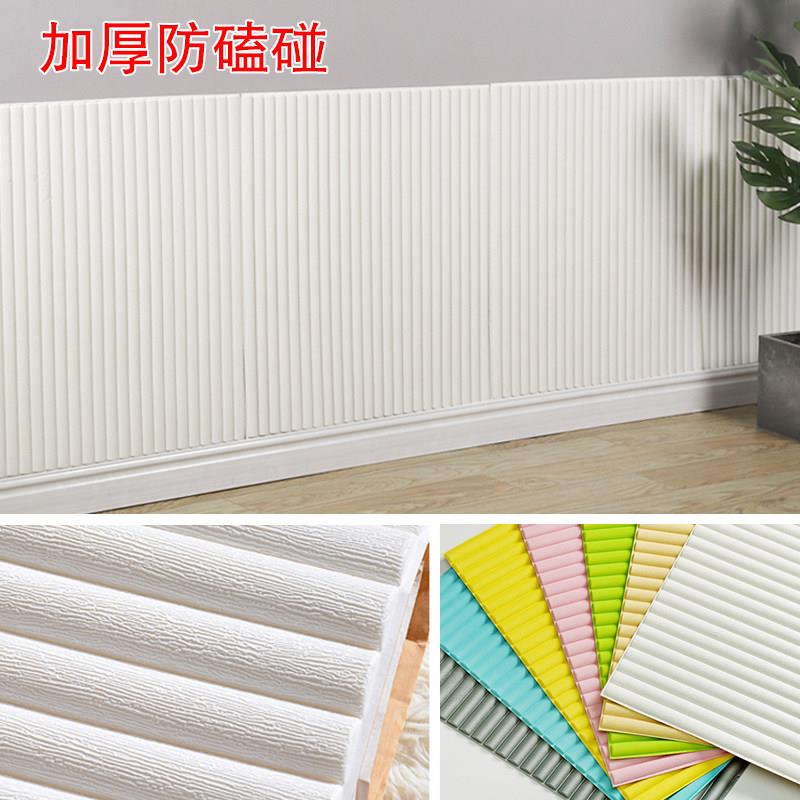 墙纸自粘卧室客厅电视背景墙装饰简约纯色3D立体墙贴加厚条纹壁纸