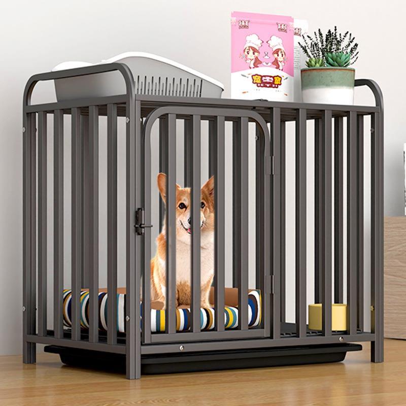 新款置物架狗笼加粗狗华美龙笼子小型犬铁笼狗笼狗围栏狗窝套垫图片