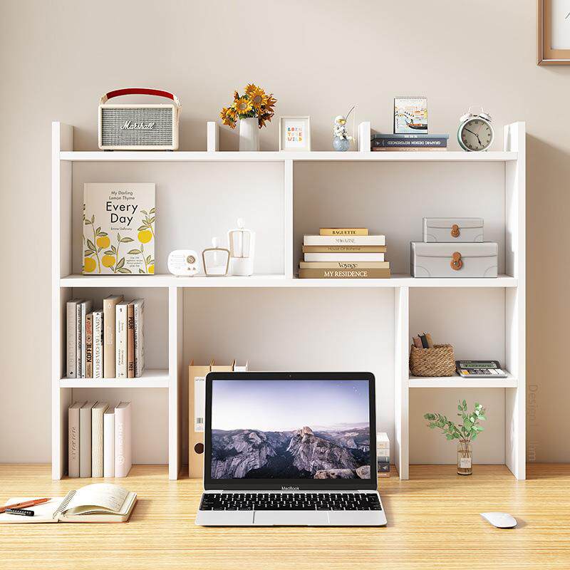 桌上书架桌面上台式脑置物桌电上办架子收纳书桌子公桌学大BQS生