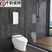 生哑光黑色大厂标理石瓷砖600x120卫间浴防滑地砖墙砖仿古0砖室工