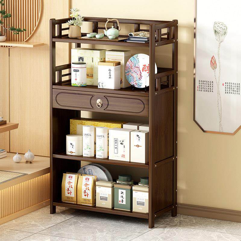 架子博古架置架物多层茶叶收纳架茶茶台室侧zyr-chas边柜茶桌茶茶