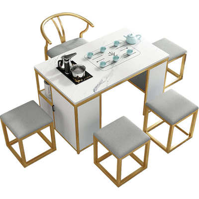 茶台家用阳台小茶桌茶桌一体茶几泡茶客厅台岩茶一米桌椅组合板