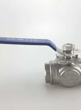 304不锈钢三通中型球阀T内螺纹丝阀型型L阀门扣DN32DN40转换