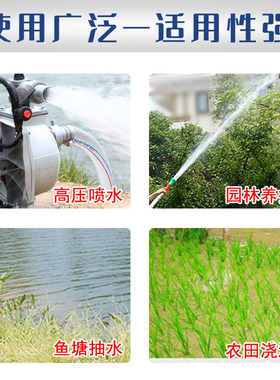 139F汽油机自吸水泵140发动机高扬程农业灌溉1寸小型铝合金抽水机