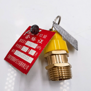 A21W-16T空压机压缩机螺杆机安全阀合格报告铅封检测A28X-16T铭牌