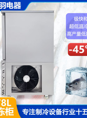 直销泰国大虾速冻柜  海鱼快速保鲜冷冻柜  -45°快速冷藏箱
