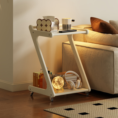 实木带轮移动收纳边几小户型