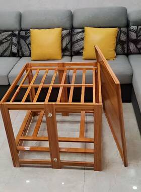 楠竹家用烤NCJ桌烤火子全一整桌套套折叠客厅多功能火取暖桌冬天