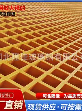 HOQ玻钢格栅地沟盖板9网01格光板璃伏走道板玻璃钢树篦子洗车房格