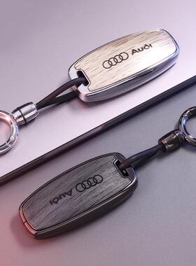 适用奥迪a6钥匙套la4576l金q5la3高级a5男q7车合4etron扣a8壳202q