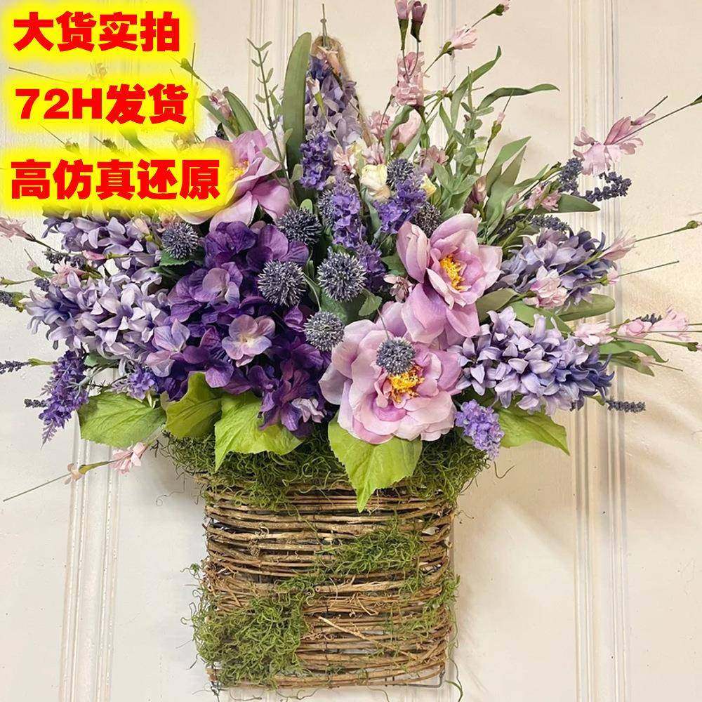 纵鸿春夏季节粉色浆果和野花门挂篮花环家居装饰野花门吊篮藤篮,鲜花速递/花卉仿真/绿植园艺,割草机/草坪机,淘宝优惠券,粉丝福利购,淘宝优惠卷