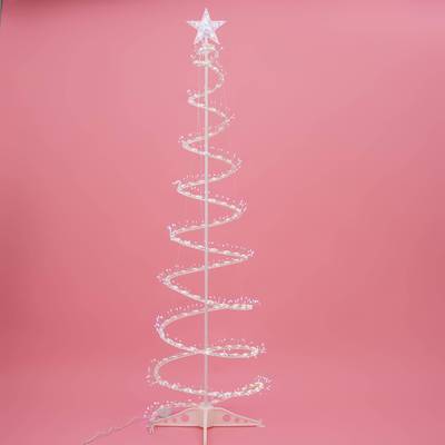 星耀光芒1.8米LED简约发光螺旋圣诞树灯