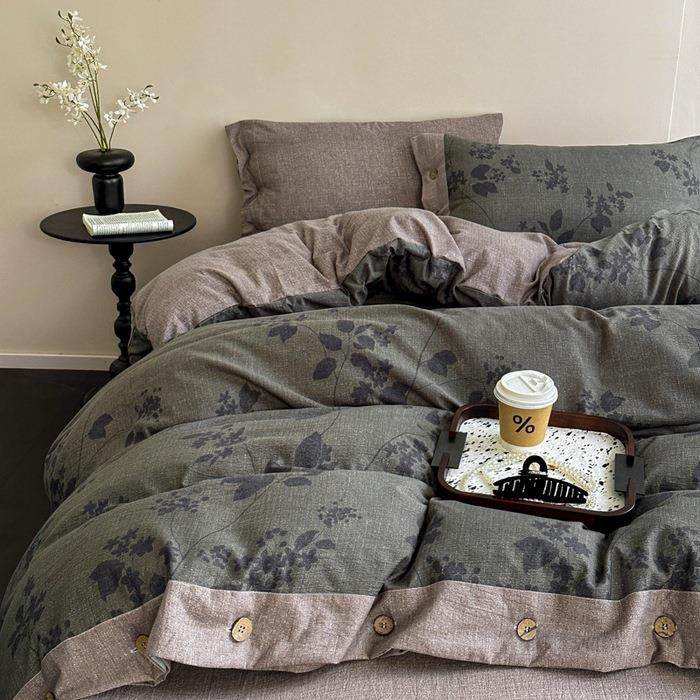 新品A类母婴级加厚高克重亚麻复古风双层纱印花纽扣四件套三件套,鲜花速递/花卉仿真/绿植园艺,割草机/草坪机,淘宝优惠券,粉丝福利购,淘宝优惠卷