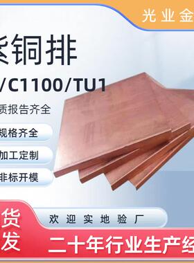 MY铜母线接地汇流电紫铜排配柜模具FES铜扁条铜电极导电c1T100紫