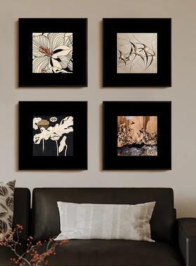 中古简约餐厅装复古ZS-X04客厅沙饰画发关背景墙挂画高档玄走廊过