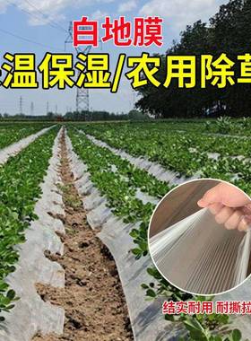 ll农用保温湿除草黑色白色地膜果园老化大棚银黑膜草莓种植塑料薄