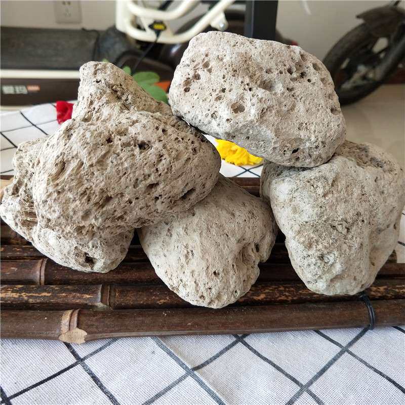 供应园艺浮石水处理轻石鱼缸造景景观装饰大块轻石多肉铺面石