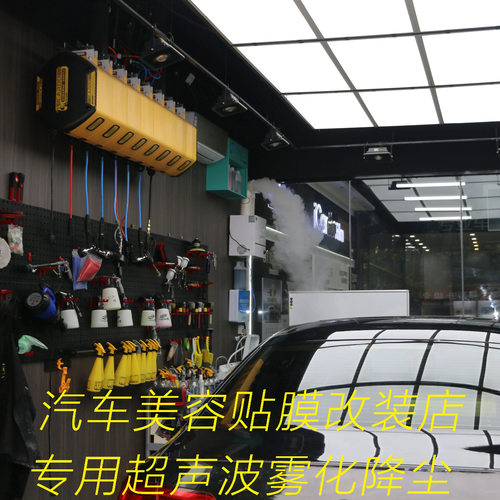 超声波工业大雾加湿器汽车贴膜车衣无尘降尘喷雾淋雾雾化除尘设备