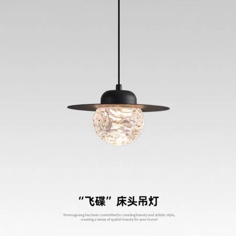 可升降式现代简约感轻奢房间卧室主卧床头氛围长线吊线小吊灯