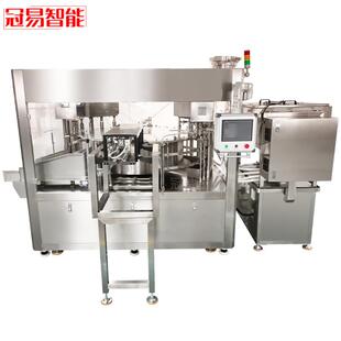 六头自立吸嘴袋灌装 锁盖一体机