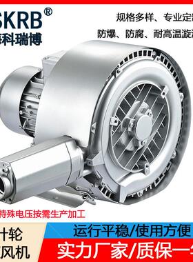零售2GH 940-H37 380V 20KW漩涡高压鼓风机 双叶轮旋涡式气泵