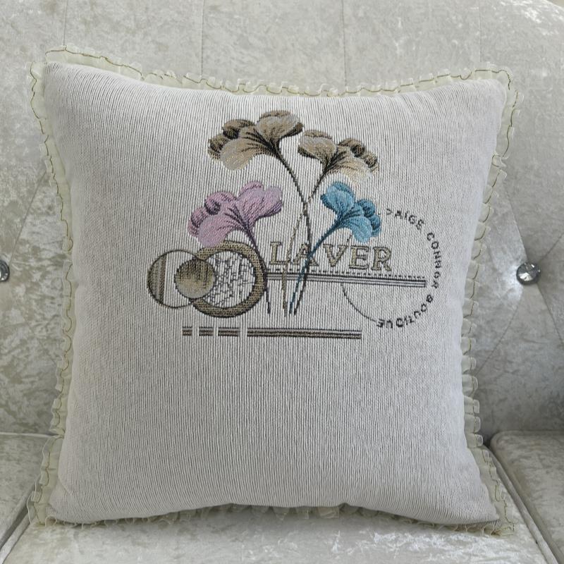 欧式抱洗枕套北欧简约靠垫厅沙发靠BYJ背车腰枕不含芯拆汽方形定