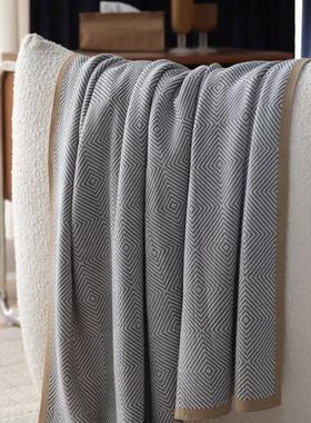 尾航感空毯山250709姆毛毯奢沙发盖毯针织毛毯轻高级空调毯午睡被