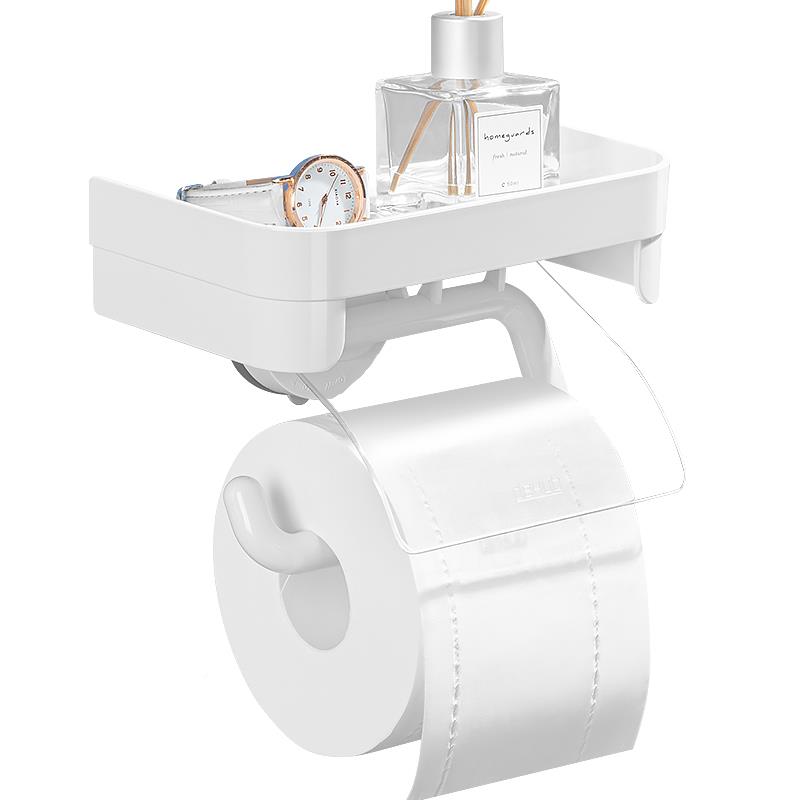 纸架巾卫纸生间纸巾盒纸免打孔壁挂式卫生纸架吸盘厕所卷deHub架