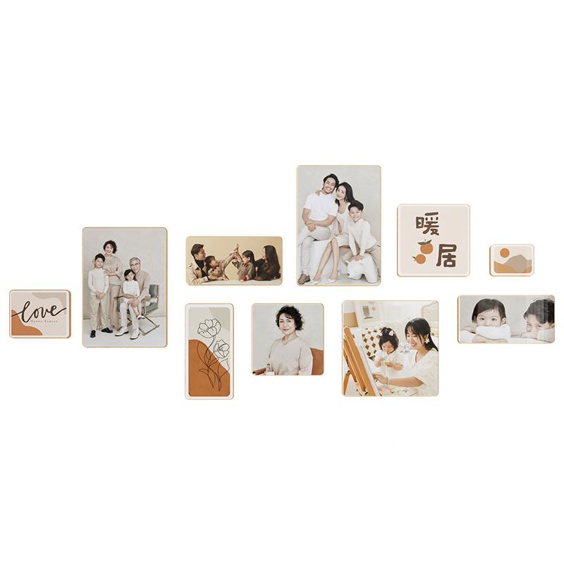 婚纱照相YMQ-XK-1框组合挂墙洗结婚片片做相成照墙照免打孔定制全