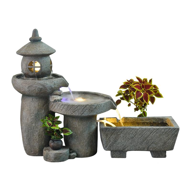 假山流喷泉摆庭院水景鱼阳台池室内景观水造件景玄DR2372关露台花