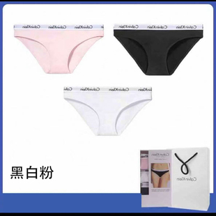 CK原标字母正品女士性感包臀内裤纯棉抑菌裆三角裤透气中低腰短裤