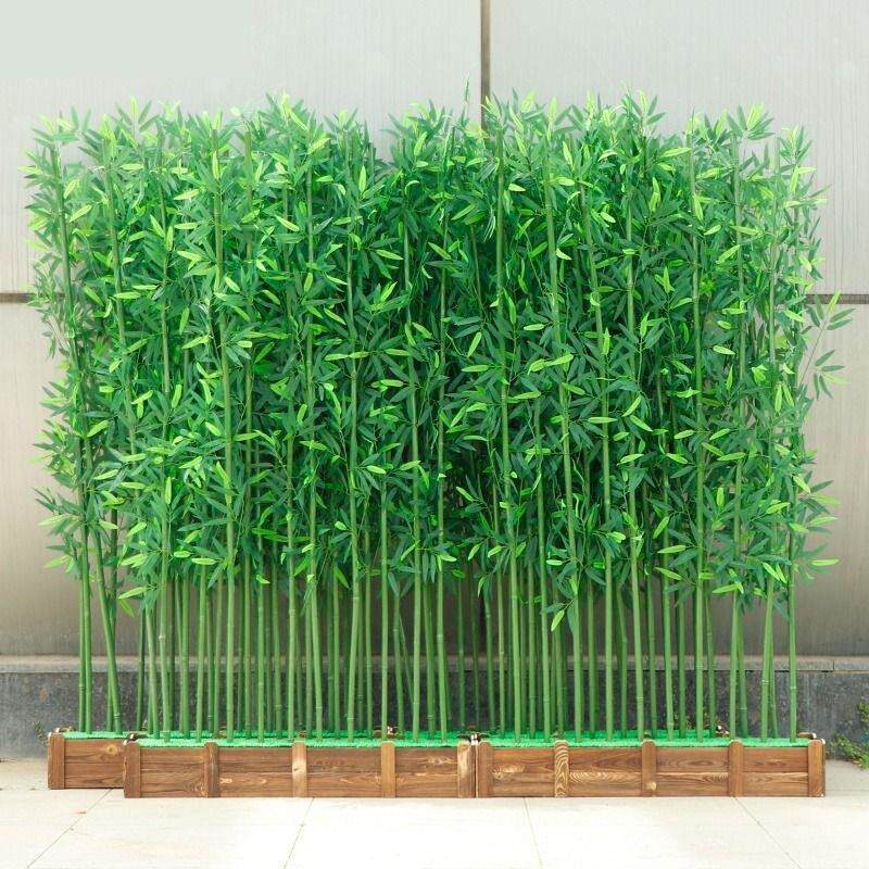 仿真竹子隔断挡墙室内装饰加密假竹子植物套装特惠爆款室外造景