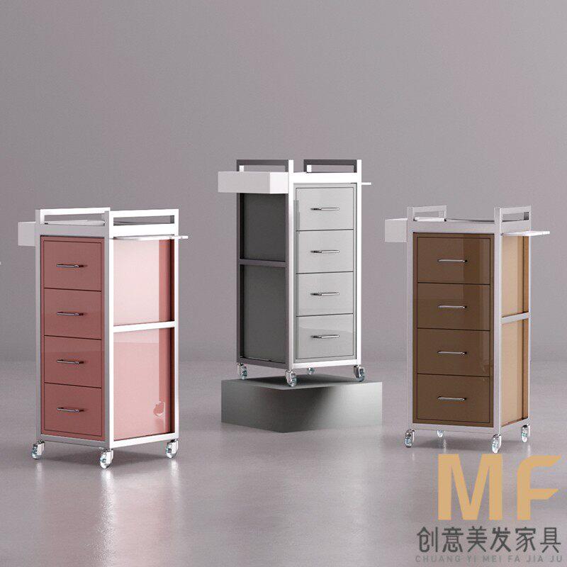 新款理发店工具柜发型师抽屉式美发店产品落地柜子发廊专用储物柜